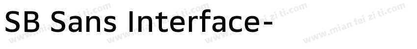 SB Sans Interface字体转换